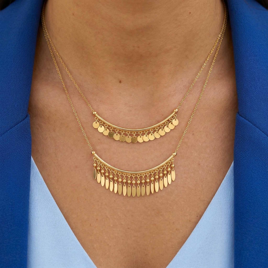 Flare Gold Statement Necklace