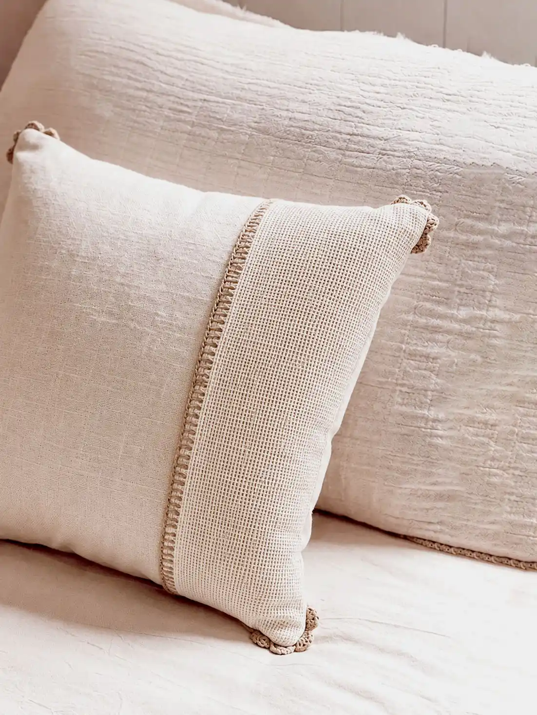 Linen Weave Cushion Cover Pair